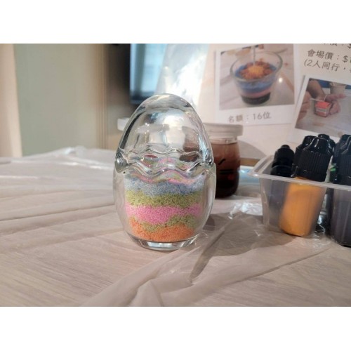 彩蛋繽紛燭光手作蠟燭杯