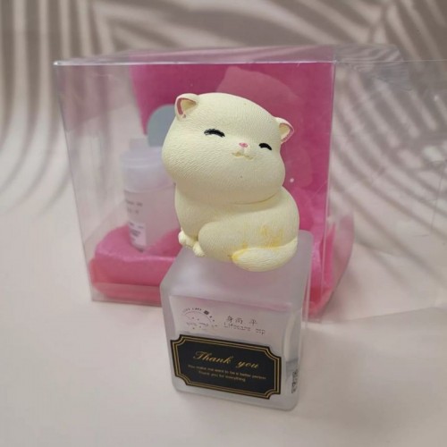 萌喵憩息手工蠟燭